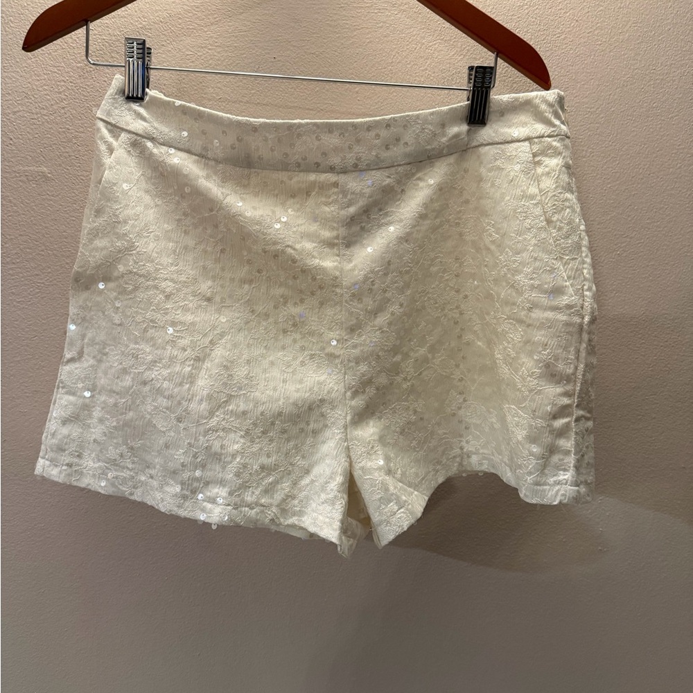 TCEC White High Waist Women's Shorts new‎ sequence